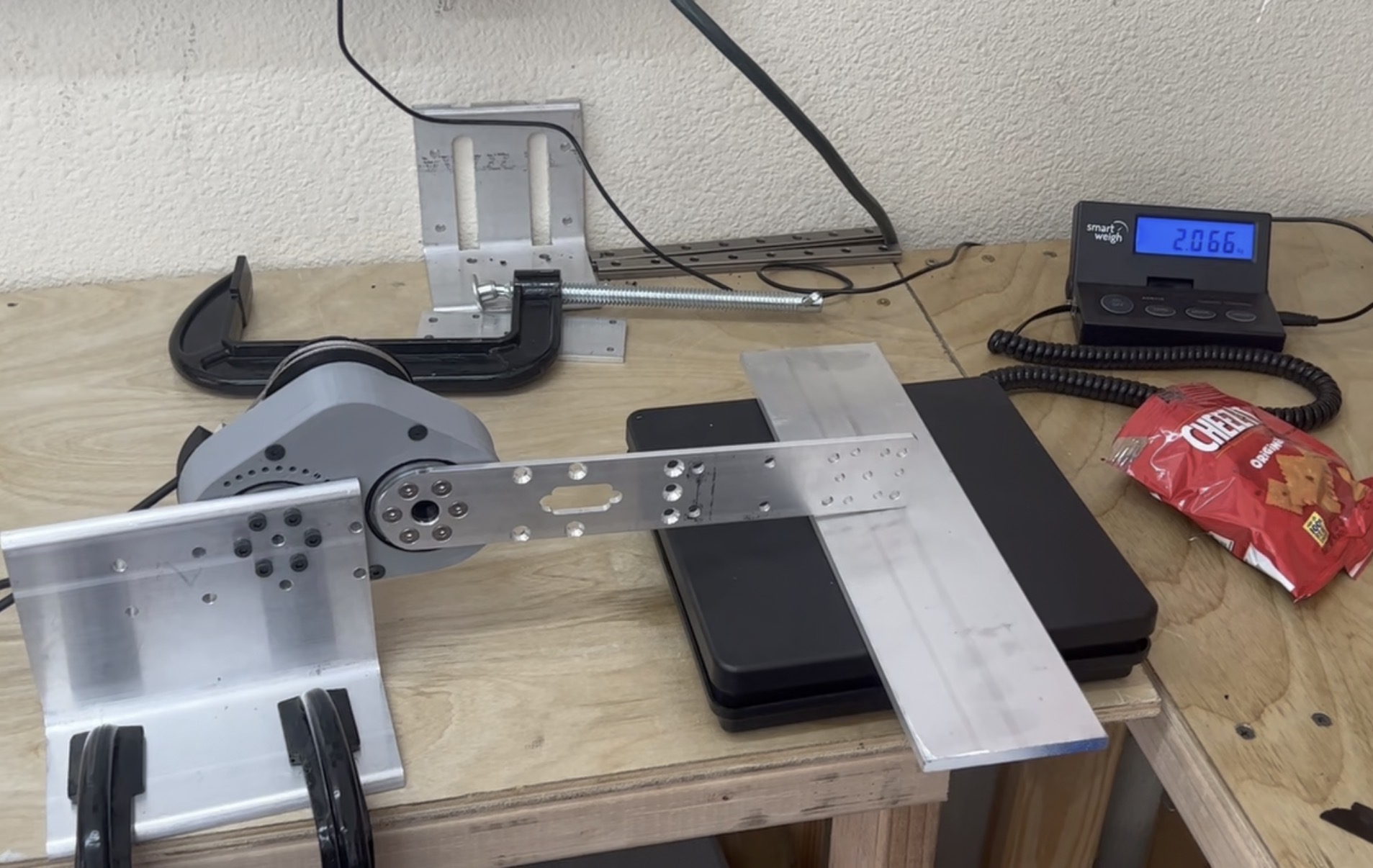 Testing Brace Force on Scale