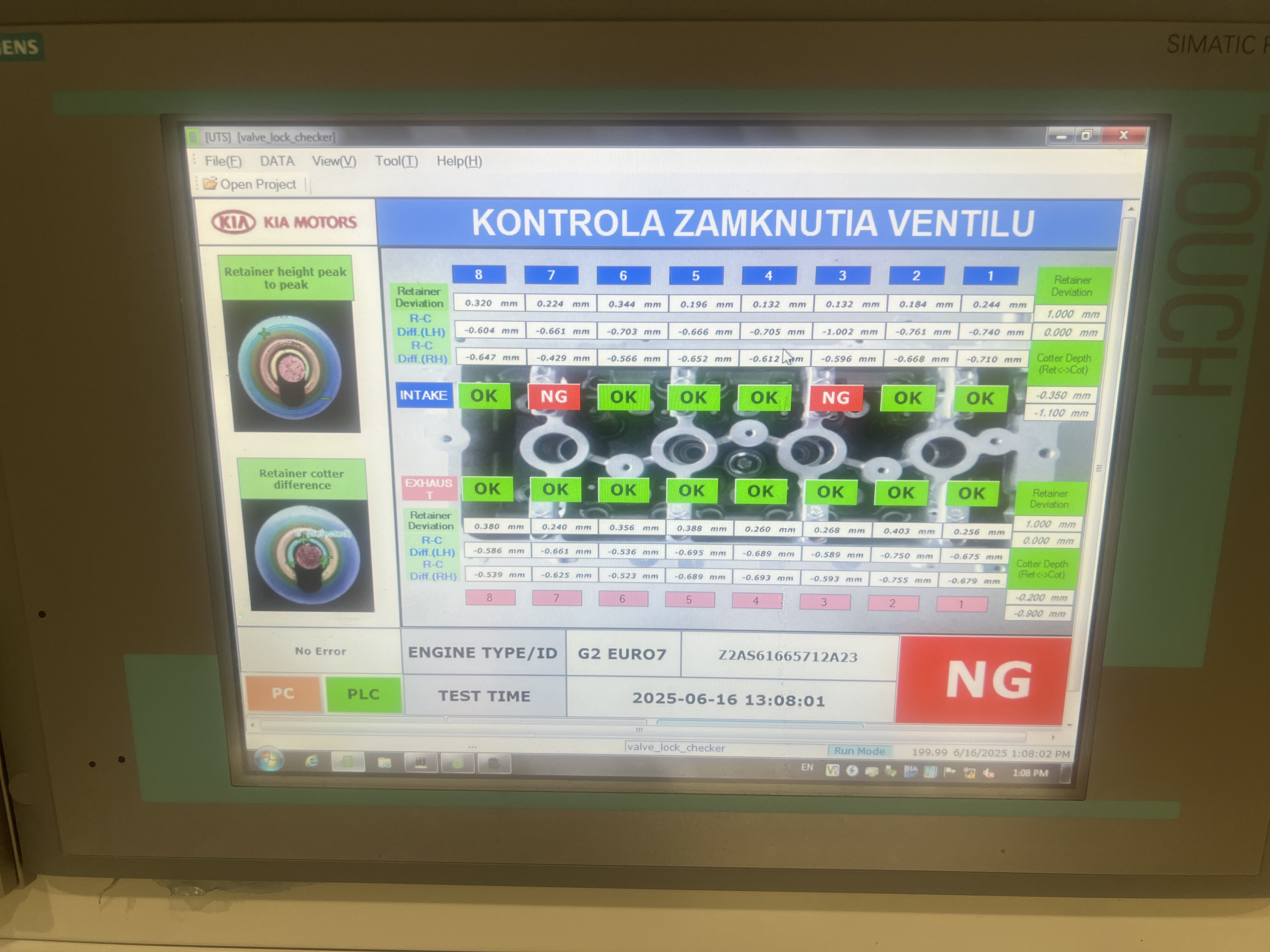 Spring Alignment Vision System